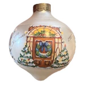 Vintage Hallmark Christmas Ornament. 1987. “From our House to Yours”. Original B